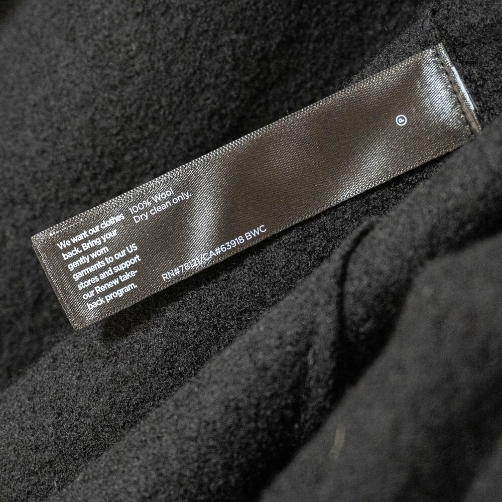 Eileen Fisher Lightweight Boiled Wool Icon Coat in Regenerative wool black - Picture 7 of 11